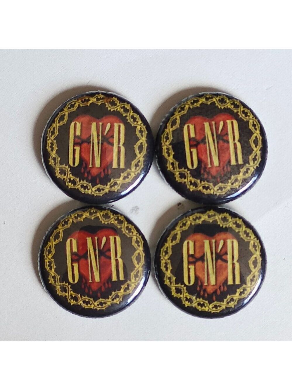 FUN Guns n Roses PIN LOT of 4 GNR Hard Rock Pin Lot